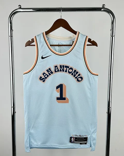 Camisola NBA San Antonio Spurs Victor Wembanyama #1 Edição Especial 2025