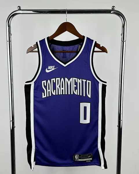 Camisola NBA Sacramento Kings Malik Monk #0 Retro 2025