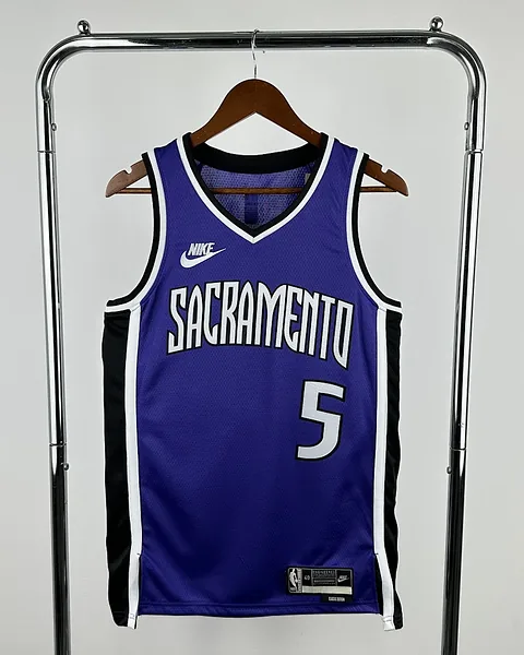 Camisola NBA Sacramento Kings De'Aaron Fox #5 Retro 2025