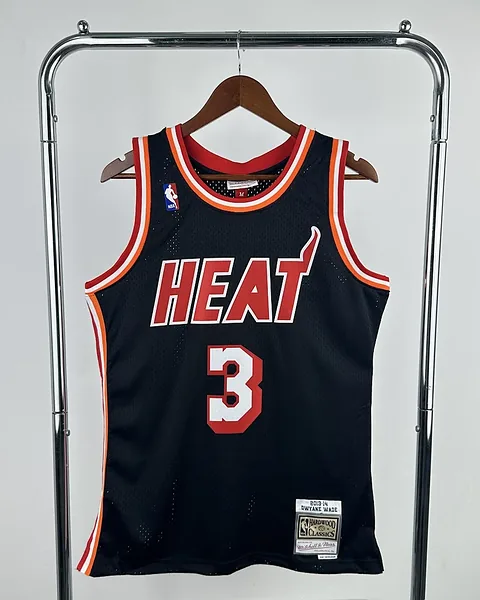 Camisola NBA Miami Heat Dwyane Wade #3 Retro Mitchell & Ness 13/14