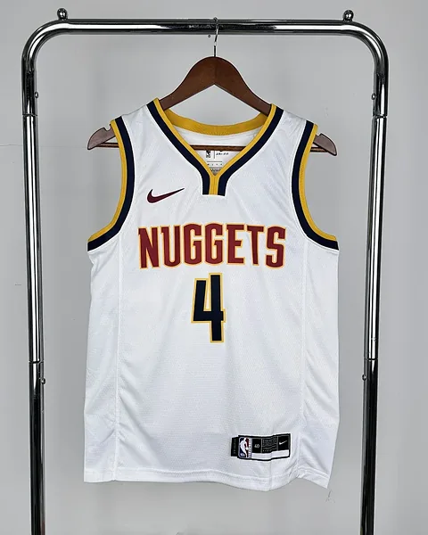Camisola NBA Denver Nuggets Russell Westbrook #4 Branca