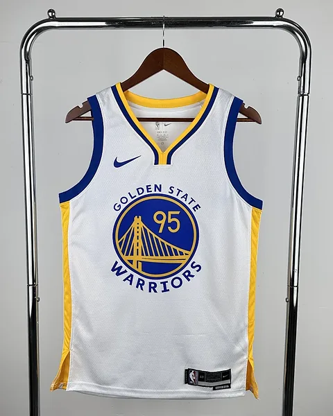 Camisola NBA Golden State Warriors Anderson #95 Branca 2023