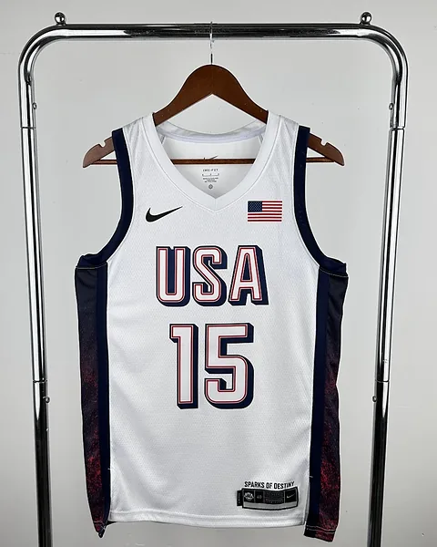 Camisola Seleção dos Estados Unidos de Basquetebol 2024 Principal Devin Booker #15