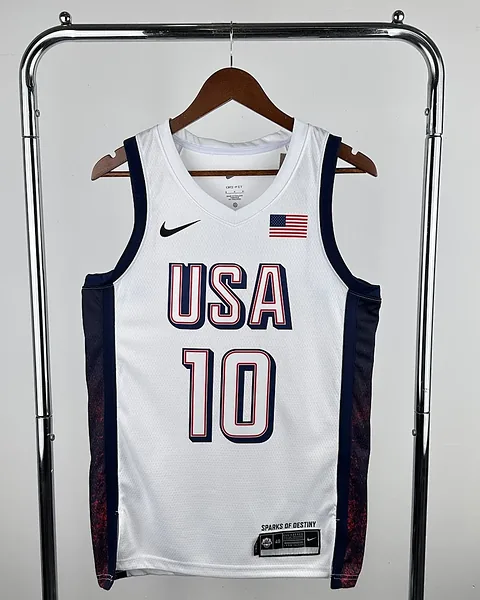 Camisola Seleção dos Estados Unidos de Basquetebol 2024 Principal Jayson Tatum #10