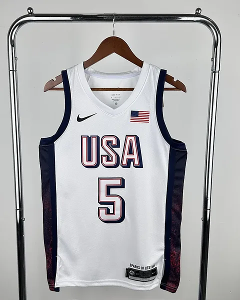 Camisola Seleção dos Estados Unidos de Basquetebol 2024 Principal Anthony Edwards #5