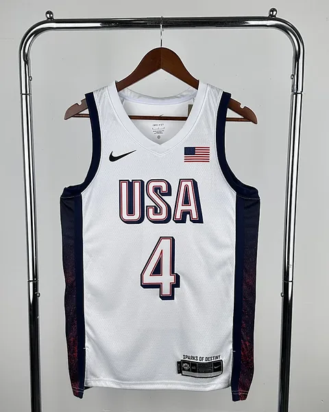 Camisola Seleção dos Estados Unidos de Basquetebol 2024 Principal Stephen Curry #4