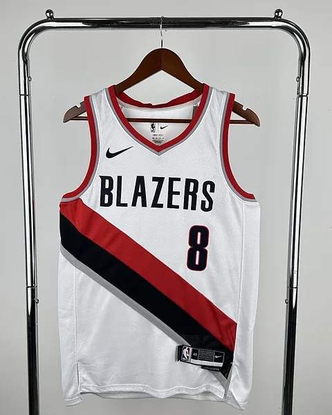 Camisola NBA Portland Trail Blazers Deni Avdija #8 Branca 2023