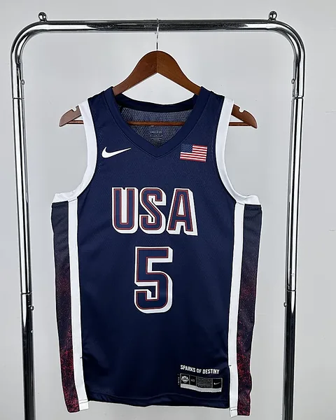 Camisola Seleção dos Estados Unidos de Basquetebol 2024 Terceira Anthony Edwards #5