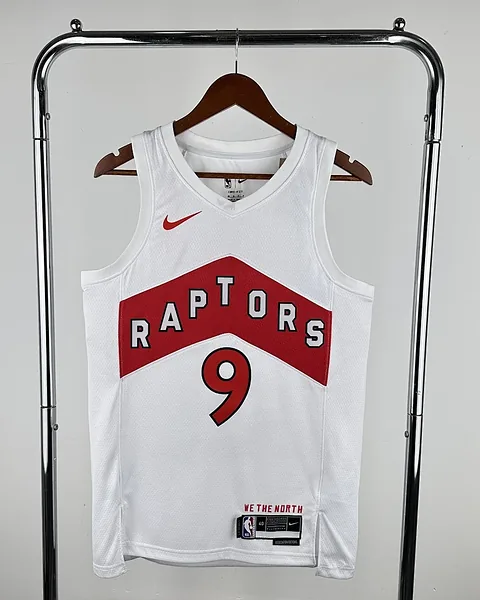 Camisola NBA Toronto Raptors RJ Barrett #9 Branca 2023