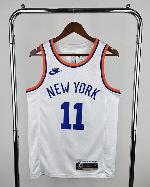 Camisola NBA New York Knicks Jalen Brunson #11 Retro 75.º Aniversário