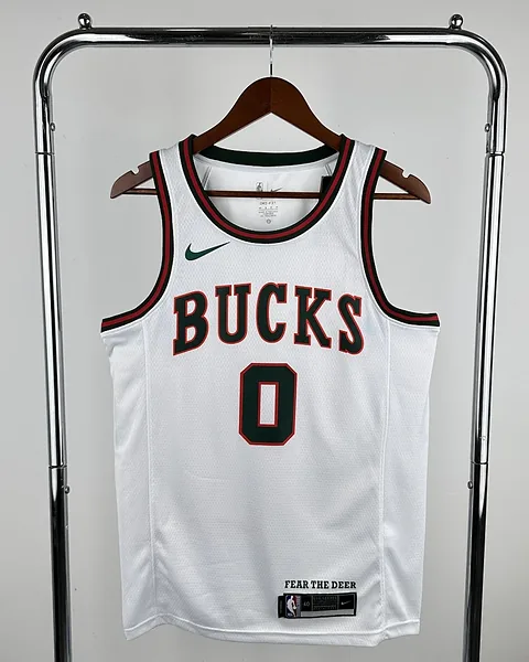 Camisola NBA Milwaukee Bucks Damian Lillard #0 Retro 2018