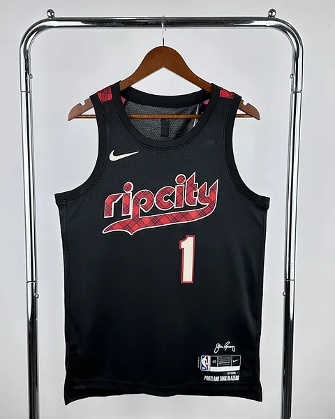 Camisola NBA Portland Trail Blazers Anfernee Simons #1 Edição Especial 2024