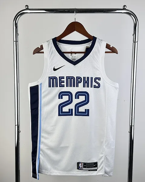 Camisola NBA Memphis Grizzlies Desmond Bane #22 Branca 2023