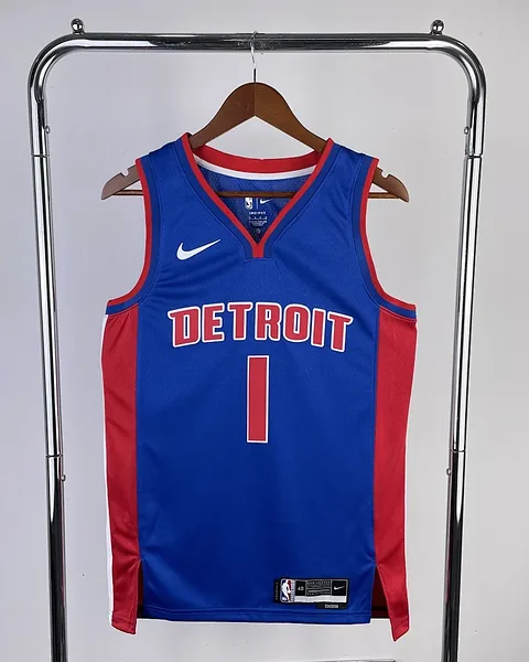 Camisola NBA Detroit Pistons Allen Iverson #1 Azul 2023