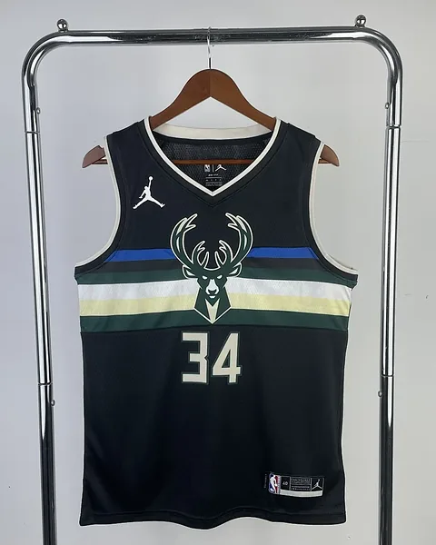 Camisola NBA Milwaukee Bucks Giannis Antetokounmpo #34 Jordan 2021
