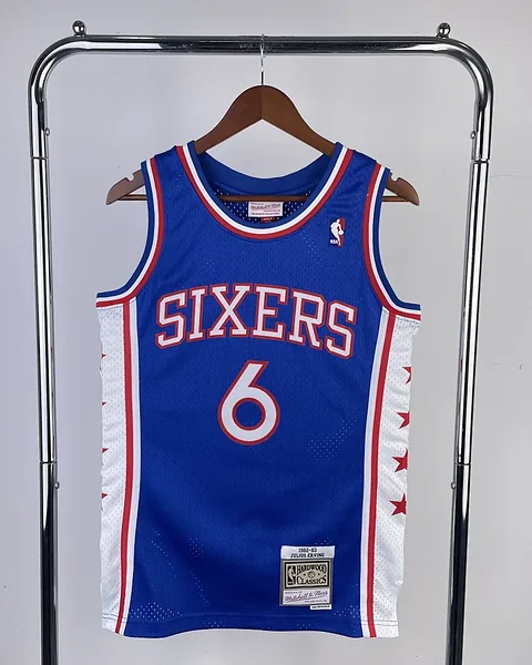Camisola NBA Philadelphia 76ers Julius Erving #6 Retro Mitchell & Ness 1982/83