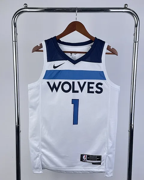 Camisola NBA Minnesota Timberwolves Kyle Anderson #1 Branca 2023