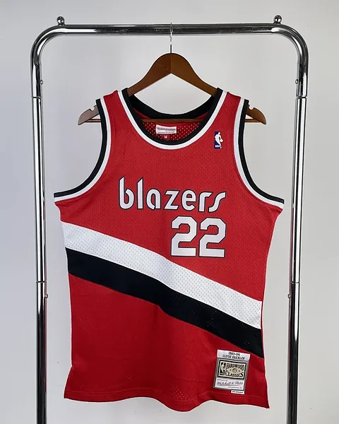 Camisola NBA Portland Trail Blazers Clyde Drexler #22 Retro Mitchell & Ness 1983/84