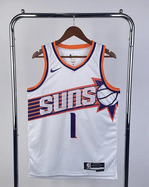 Camisola NBA Phoenix Suns Devin Booker #1 Branca 2024