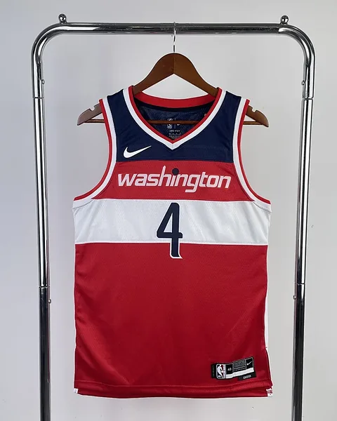 Camisola NBA Washington Wizards Russell Westbrook #4 Vermelha 2023