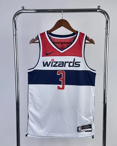 Camisola NBA Washington Wizards Bradley Beal #3 Branca 2023