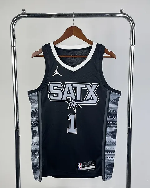 Camisola NBA San Antonio Spurs Victor Wembanyama #1 Jordan 2023