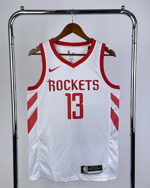 Camisola NBA Houston Rockets James Harden #13 Branca 2019