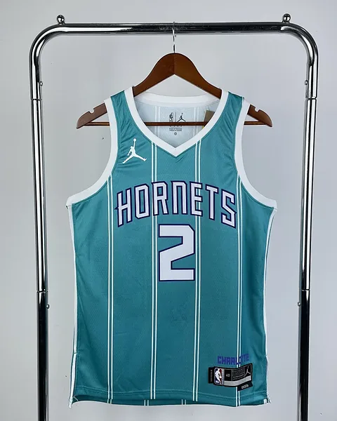 Camisola NBA Charlotte Hornets LaMelo Ball #2 Azul 2023