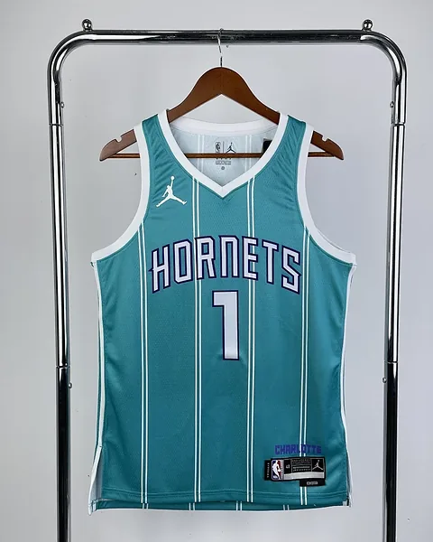 Camisola NBA Charlotte Hornets LaMelo Ball #1 Azul 2023