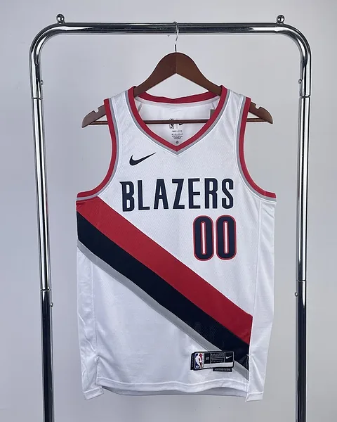 Camisola NBA Portland Trail Blazers Scoot Henderson #00 Branca 2023
