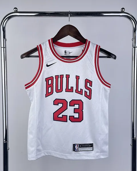 Camisola NBA Chicago Bulls Michael Jordan #23 Branca Criança