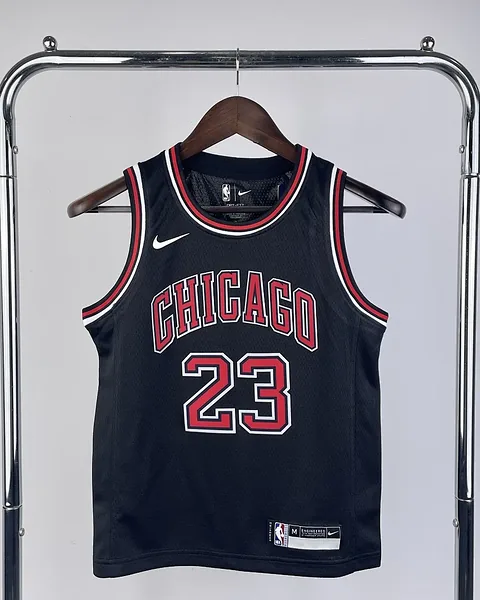 Camisola NBA Chicago Bulls Michael Jordan #23 Preta Criança