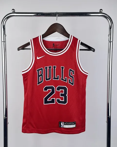 Camisola NBA Chicago Bulls Michael Jordan #23 Vermelha Criança