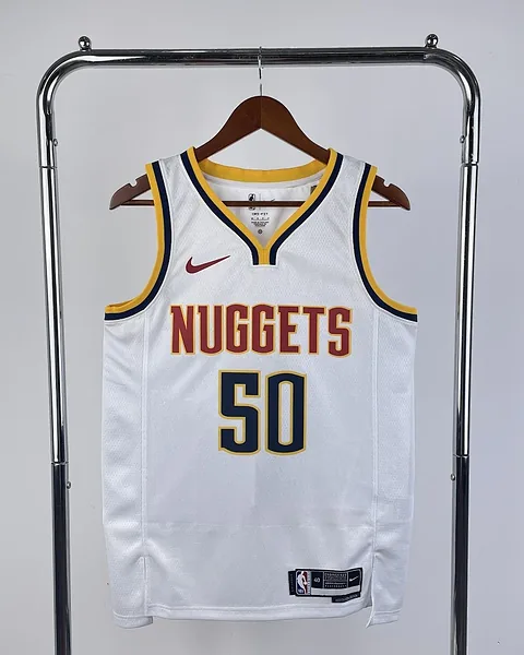 Camisola NBA Denver Nuggets Aaron Gordon #50 Branca 2023