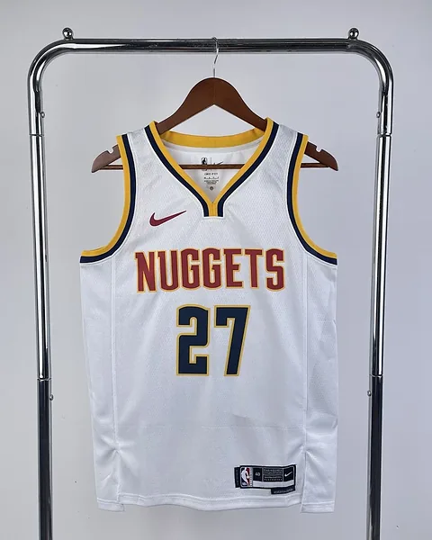 Camisola NBA Denver Nuggets Jamal Murray #27 Branca 2023