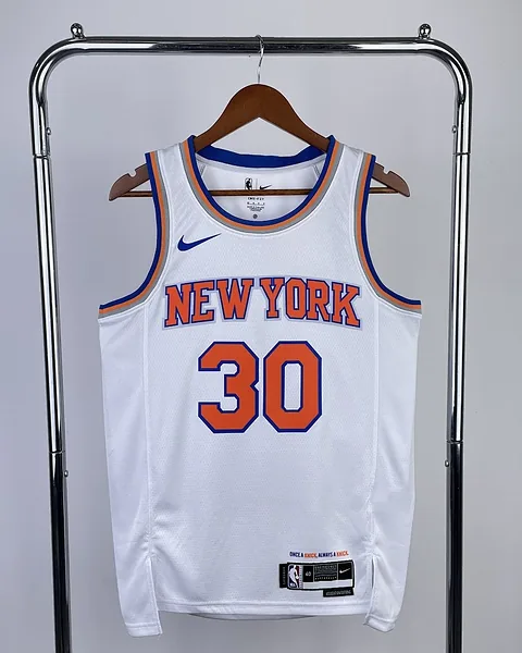 Camisola NBA New York Knicks Julius Randle #30 Branca 2023