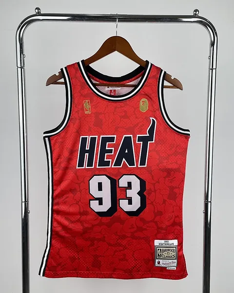 Camisola NBA Miami Heat #93 Retro Mitchell & Ness Vermelha