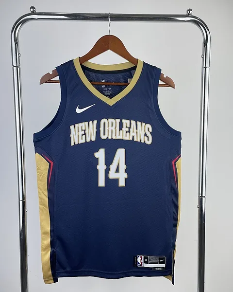 Camisola NBA New Orleans Pelicans Brandon Ingram #14 Azul-Marinho 2023