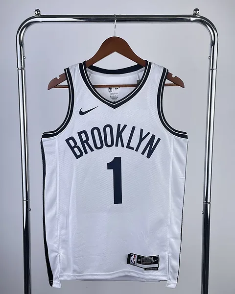 Camisola NBA Brooklyn Nets Mikal Bridges #1 Branca 2023