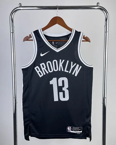 Camisola NBA Brooklyn Nets James Harden #13 Preta 2023