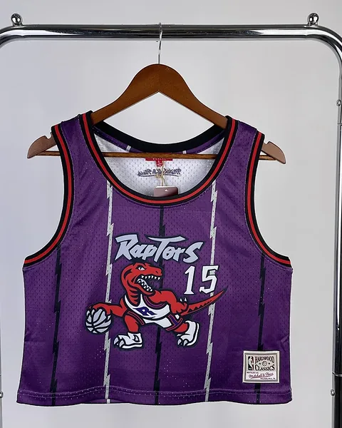 Camisola NBA Toronto Raptors Vince Carter #15 Mitchell & Ness Mulher
