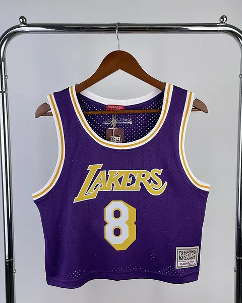 Camisola NBA Los Angeles Lakers Kobe Bryant #8 Mitchell & Ness Mulher Roxa