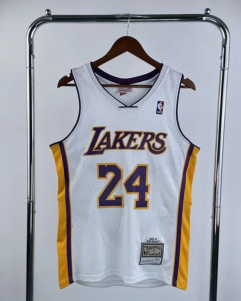 Camisola NBA Los Angeles Lakers Kobe Bryant #24 Retro Mitchell & Ness 09/10 Branca