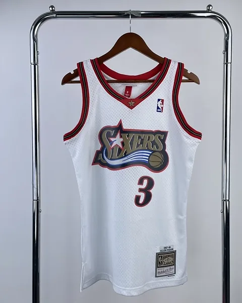 Camisola NBA Philadelphia 76ers Allen Iverson #3 Retro Mitchell & Ness 1998