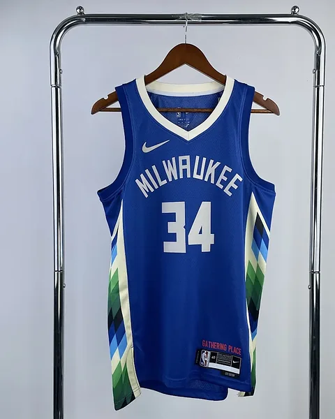 Camisola NBA Milwaukee Bucks #34 Edição Especial 2023