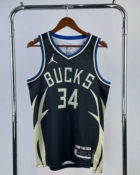 Camisola NBA Milwaukee Bucks #34 Jordan 2023