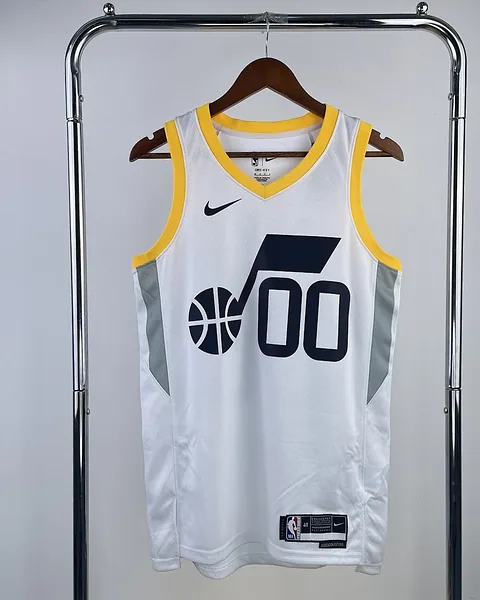 Camisola NBA Utah Jazz Jordan Clarkson #00 Branca 2023