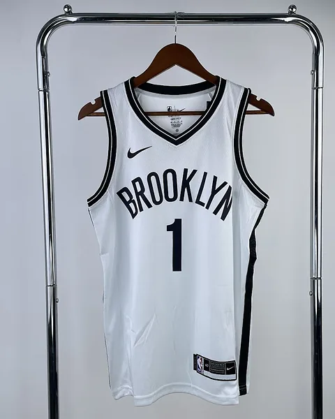 Camisola NBA Brooklyn Nets Mikal Bridges #1 Branca