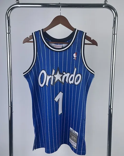 Camisola NBA Orlando Magic Penny Hardaway #1 Retro Mitchell & Ness 1995 Azul