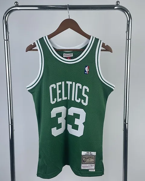 Camisola NBA Boston Celtics Larry Bird #33 Retro Mitchell & Ness 1985/86 Verde